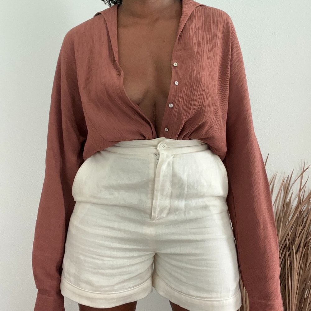 Vince textured cupro body suit